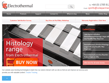 Tablet Screenshot of electrothermal.com